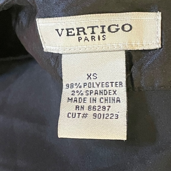 Y2K Vertigo Paris Black Satin Top XS - Picture 2 of 7